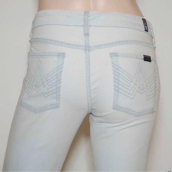 7 for All Mankind A-POCKET Flare Leg Jeans Denim NEW - Picture 3 of 11